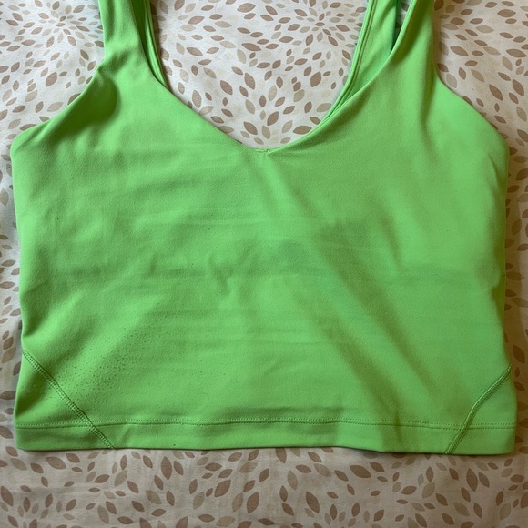 Lululemon size 6 align tank green price negotiable - Picture 3 of 5